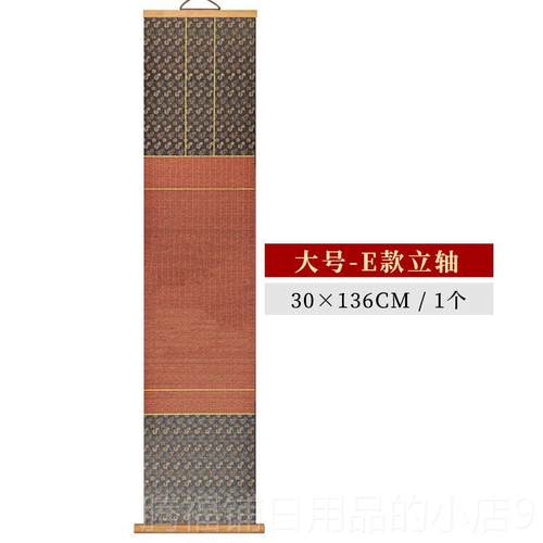 正品免装裱文创禅意挂轴空白宣纸加厚卡纸小品竹卷轴茶室民宿书房