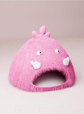 正品床怪兽猫冬窝天保暖全封闭式可拆洗四季通觉用猫屋幼猫睡宠物