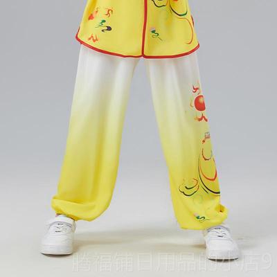 正品童武术装表演服装中式男女功夫比赛练习舞狮服武术馆儿训练表