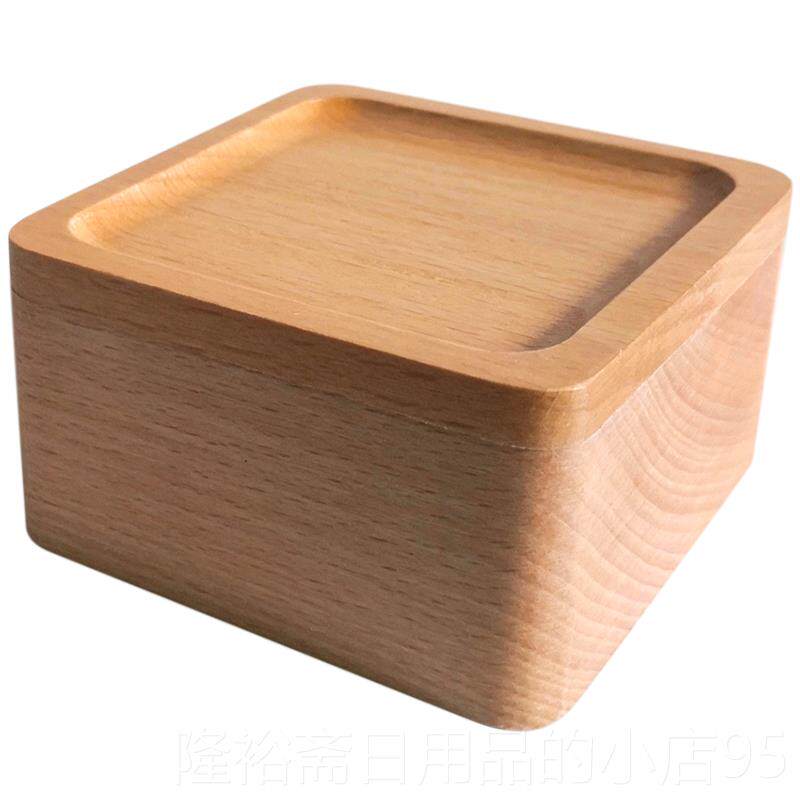 高档项木盒首饰收纳盒手表手串榉木质饰品盒木制日式盒链礼品盒小