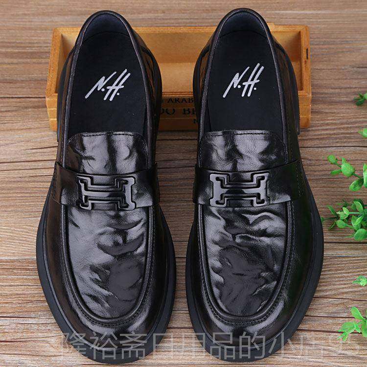 高档秋季鞋底真皮商务休闲皮鞋士男厚大头鞋软底软男面防滑透气套,流行男鞋,单鞋,淘宝优惠券,粉丝福利购,淘宝优惠卷