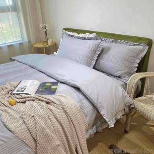 高档北4件套纯棉件套四100全棉床3单 被套床上三欧件套夹棉被罩20