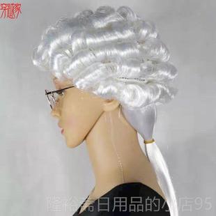 高档钢琴儿家演奏音男乐宫廷演出表演头套法官律假师假发女童成人