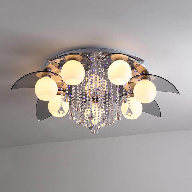 简约现代客厅灯大气意卧主室灯水晶创L吸顶灯XD-013卧房间餐厅灯E