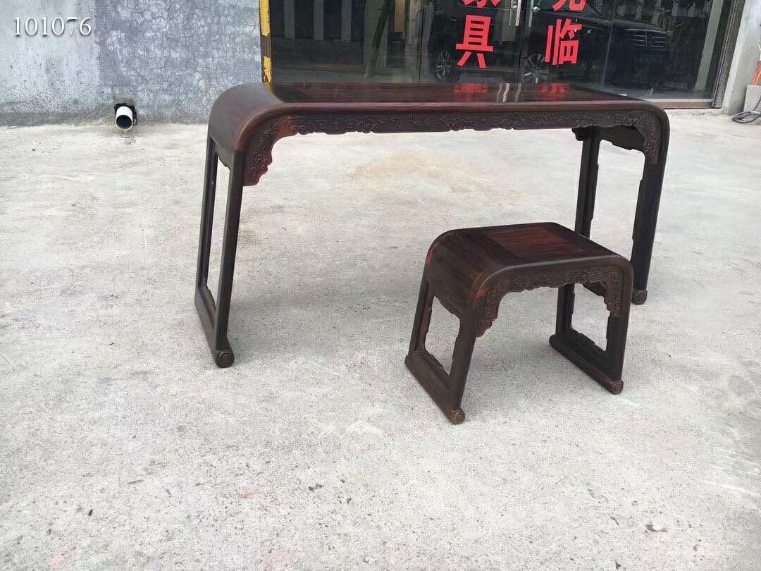 老挝大红酸枝交趾黄檀明式琴桌