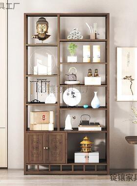 kaF柜书架多层置物家架落地竹用NOX柜子储物简易实木中式楠书柜博
