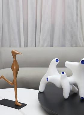 现代简抽象几何约件工艺品树脂1090摆厅卧客室玄关酒店样板房家居