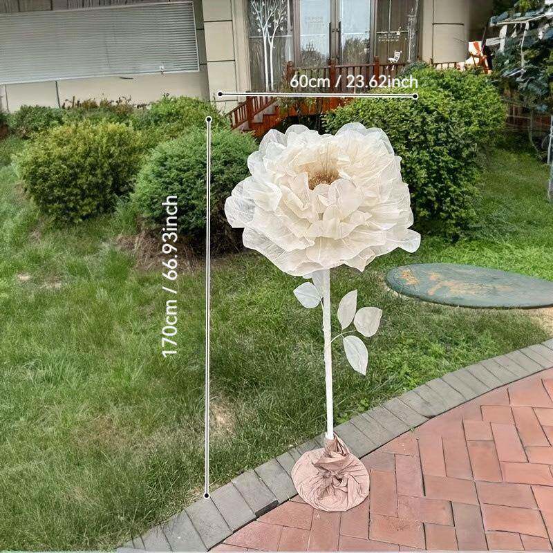 纯手工高端巨型地纸花工艺品PMZ场地布置道具防家居室落内外装饰