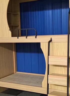 双层上空下床儿童学上下床/生月牙木太舱宿民舍公寓电竞酒店宿质