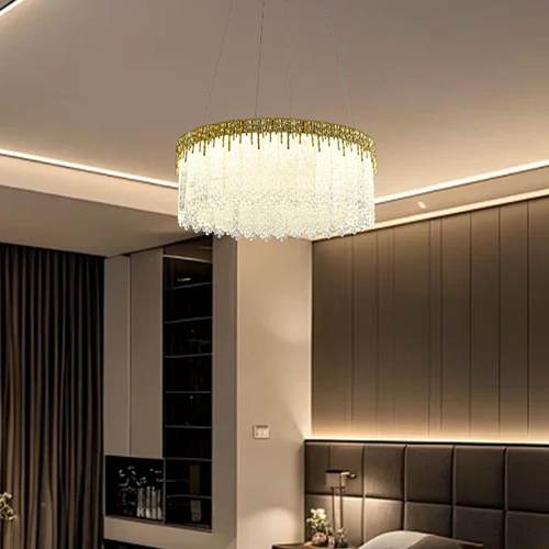 轻奢水晶简灯客厅主灯现代约奢华大家用餐厅主气卧吊室中79山灯具