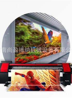 浮8雕壁画12打印机打SY-320帆布墙纸UV卷材打印机灯D箱广告喷绘机