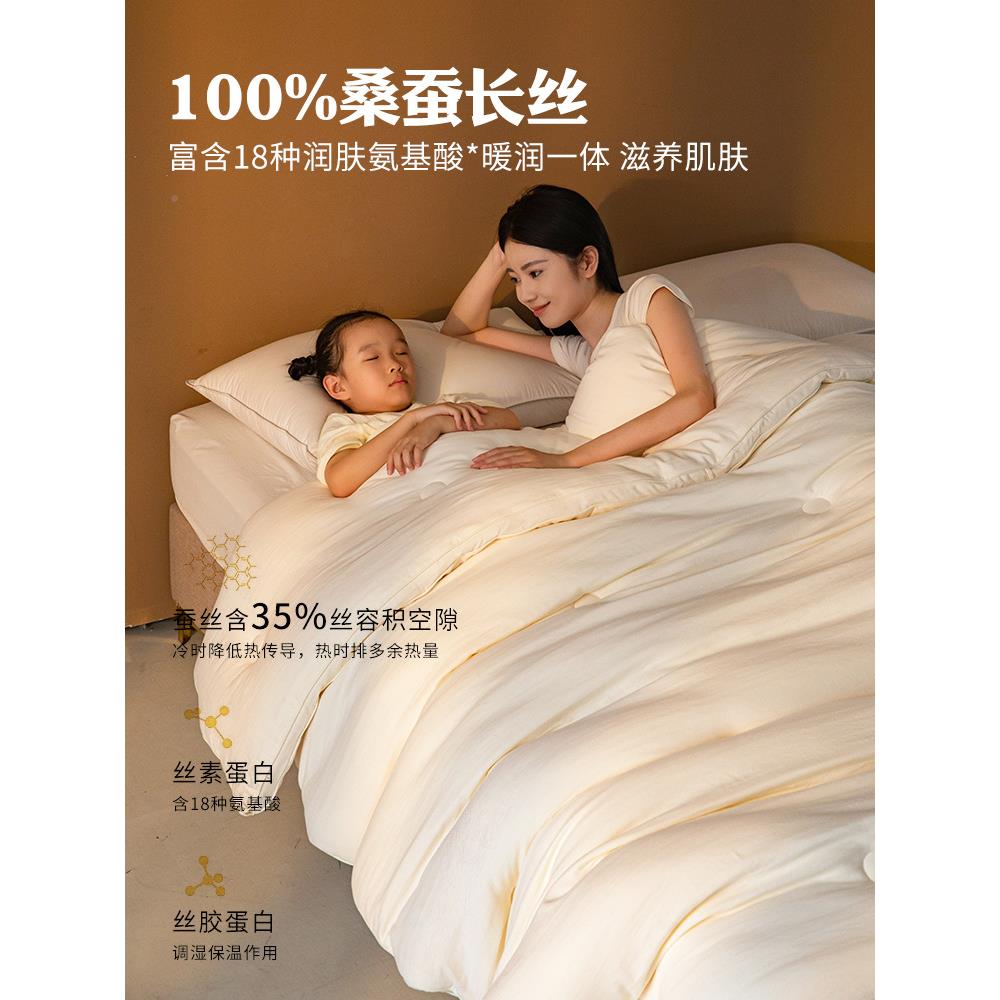 手工桑暖蚕长丝澳被洲羊绒毛子冬加厚保10089563春秋冬季棉被被芯