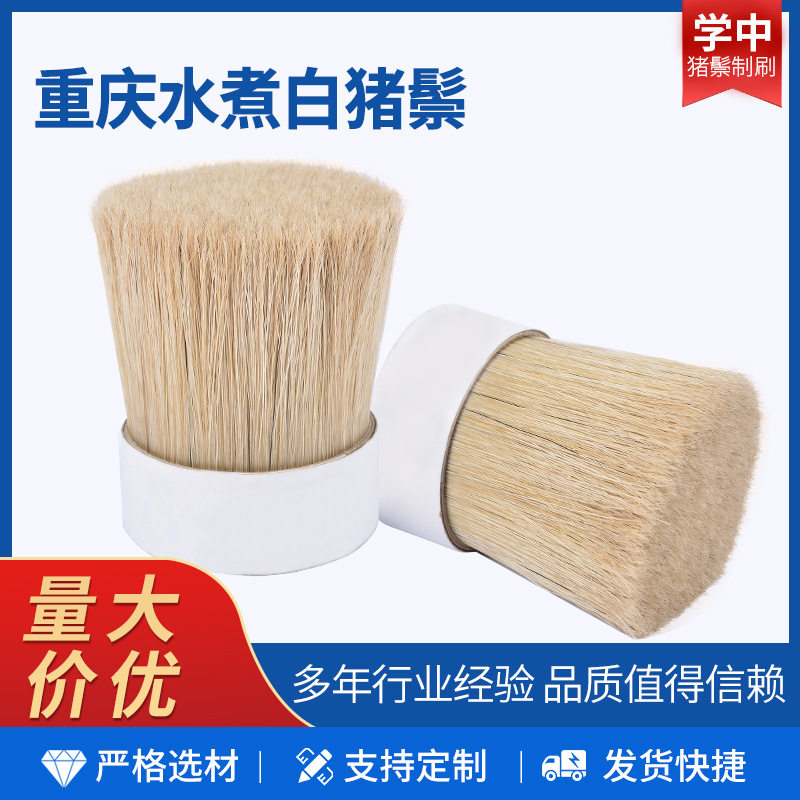 重庆水煮白猪鬃原白动物毛刷