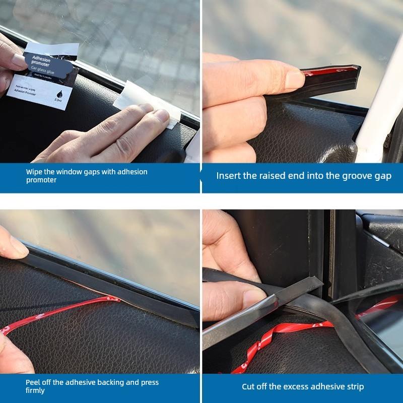 【下单立减50】车窗密封条汽车加装玻璃胶条车门异响