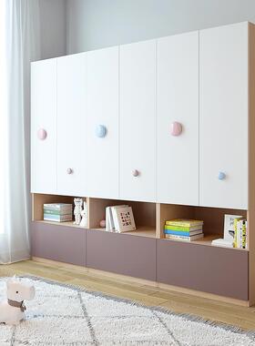 9U实SKP木简易儿宝童衣柜儿童卧室家用女宝衣孩橱物收纳柜储简