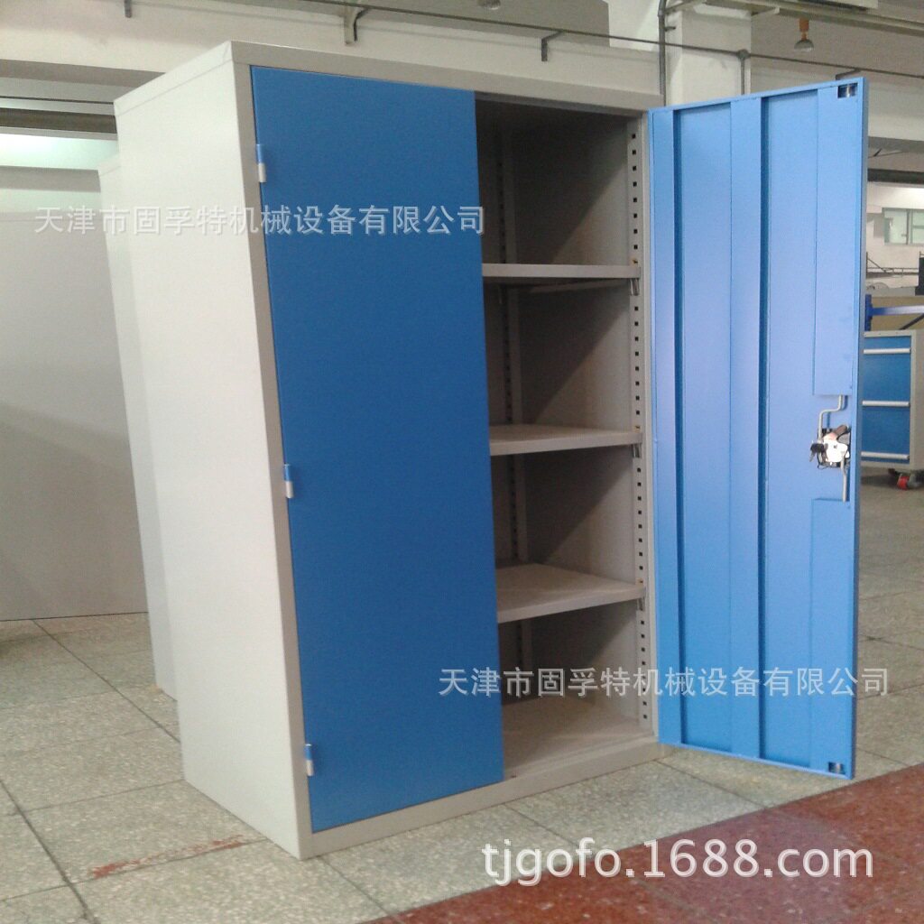 铁板双包置物柜 车间重型物料柜 仓库工具收纳柜工位柜