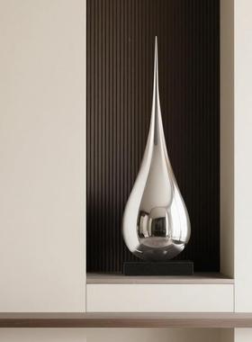 现代客意水滴雕TZ-90332塑酒店售楼处样板间装饰创品厅玄关软桌面