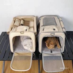 猫包春外出便F98JMJ9M携大号绝育手提式 物包两只宠猫透咪携带帆布