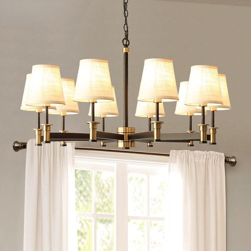 D-816F-12025年款美式吊灯简约客厅餐厅铁卧乡室艺村代现复古灯具