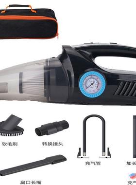 四合一车载吸尘器充V气泵泵汽车打气2车用干湿74660两1用照明大功