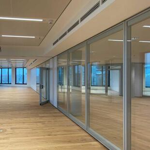 宴可厅屏风断折叠吊挂无轨叠门折酒店隔活动隔xm038断包间移动隔