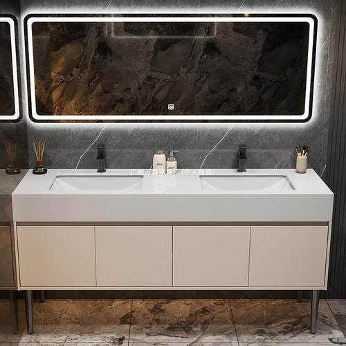 柜落地柜工程款店浴室吊柜双人洗漱台共卫生间洗714手酒洗漱公台