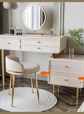 型FVQ油风梳妆台斗一柜体现代简奶约家用卧室化妆桌轻奢风小户化