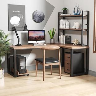 严选实木转角书桌型wyy20241小户书房电一体台式 脑桌办书公写字桌