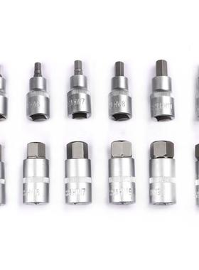 直销12PC1/2530规格金具钢滚花压动批套工筒气汽修组套五工具