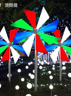 le转11564动风化车灯公园广场发光摆件灯户外立坪杆草工程d亮景观