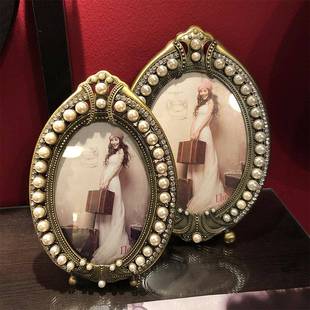 欧式 饰洗相框组合带照创 复古金属摆台CTD相框意6寸7寸10寸家居装