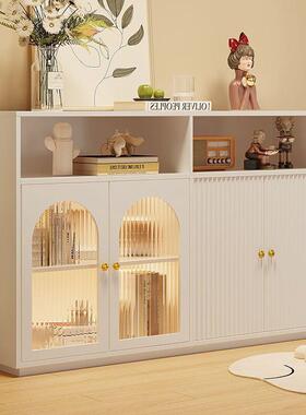 餐边柜客厅柜实家用现收代靠墙一体子置物BZP茶水柜木储物纳厨房