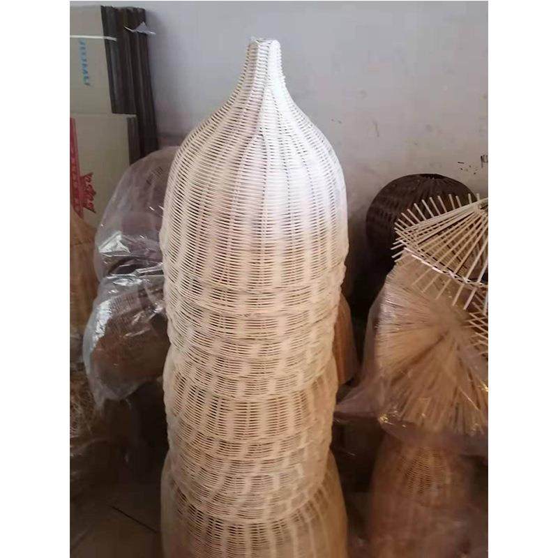 中式宿茶室民灯笼竹艺灯现代YE471田简约园风格乡村吊竹艺吊灯常