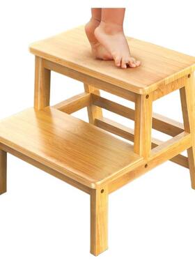 热卖儿童踩脚凳踏梯洗漱漱凳防手FEX滑梯阶梯脚实木家用洗台阶