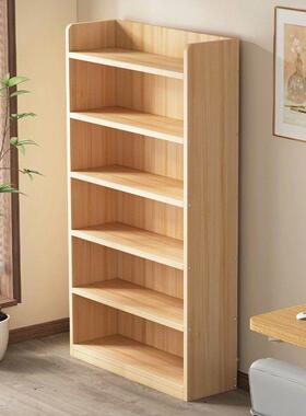 实木架置物书架客能厅OLZ简易多层一体落收纳柜小学生卧室多地功