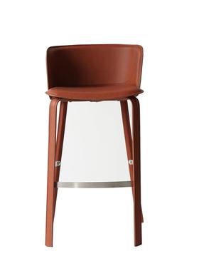 JAWT吧椅10号意式背现代Y简约轻奢马鞍吧椅设计师皮创意家用商用