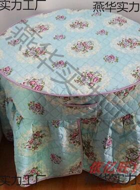 夹棉圆形餐桌罩tfgfg$*&圆桌罩火罩布烤冬天取暖桌布圆电形炉罩桌