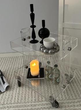 亚克力可代移动推车储置物纳架家JCX用多功能现简约物收架透明in