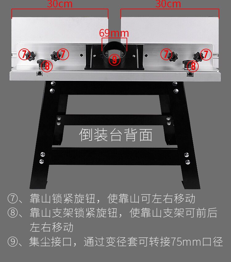 电木铣倒装多功能木工工作台
