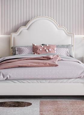 儿童床女孩公主储床轻奢#08261.约5米科3技布简双人床软体美式物