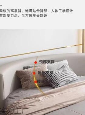 圆双人床现代极简网红主1卧用婚床酒民家宿床主题布店艺圆形情侣