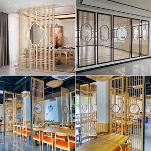 屏风风隔断347中式 格 实木客厅木卫生格栅木花格间雕门窗门新中式