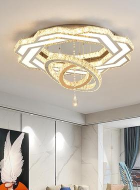 天亨过道玄欧式晶吸顶关吊灯客厅餐57064厅顶大堂水晶吸吊灯高档