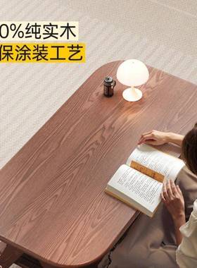 实代木简茶几小家用小户型新款双FAQ层客厅简约桌子易桌子现茶桌