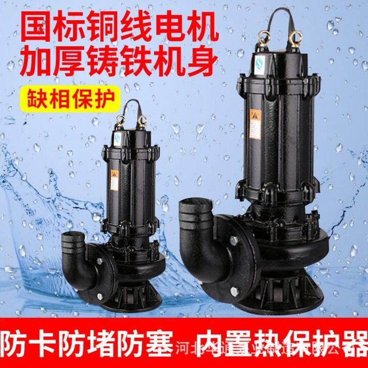 小型三相潜水泵充水湿式排污