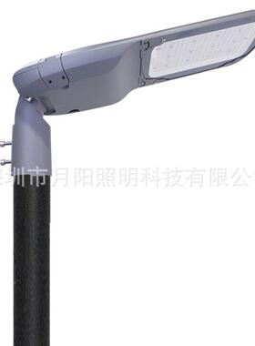 舌L款路灯-直销路户外led灯头IP66双高臂道路单照明鸭帽道路灯外