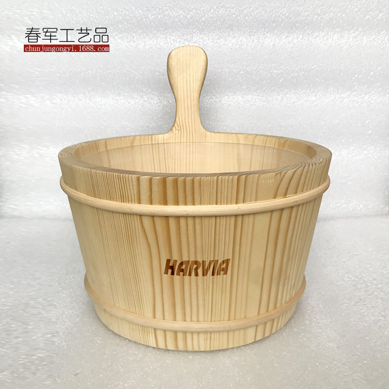 厂家直销桑拿木桶木勺汗蒸房配套
