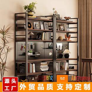 洞洞板儿书架落地学生家用书旁HAS铁靠墙置物架童书本收纳架桌艺