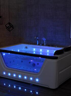 家亚克力用浴缸1水幕瀑2布浴盆双人情侣按摩浴缸700*100144冲浪浴