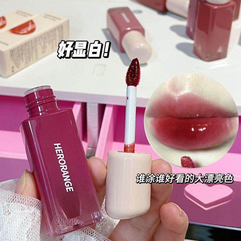 冰茶镜玻璃唇釉伪素颜唇面蜜YKD唇高颜值日常显气嘟色嘟轻透显白